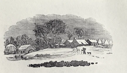 Approaching a Village in the Winter